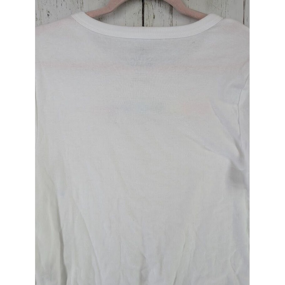 American Eagle Olivia Ponton Size Juniors XXL White Multicolor Graphic Top NWT - Picture 6 of 7
